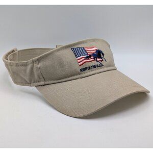 Horse Dewormer Ride In The USA Veterinarian Equestrian Visor Hat Cap